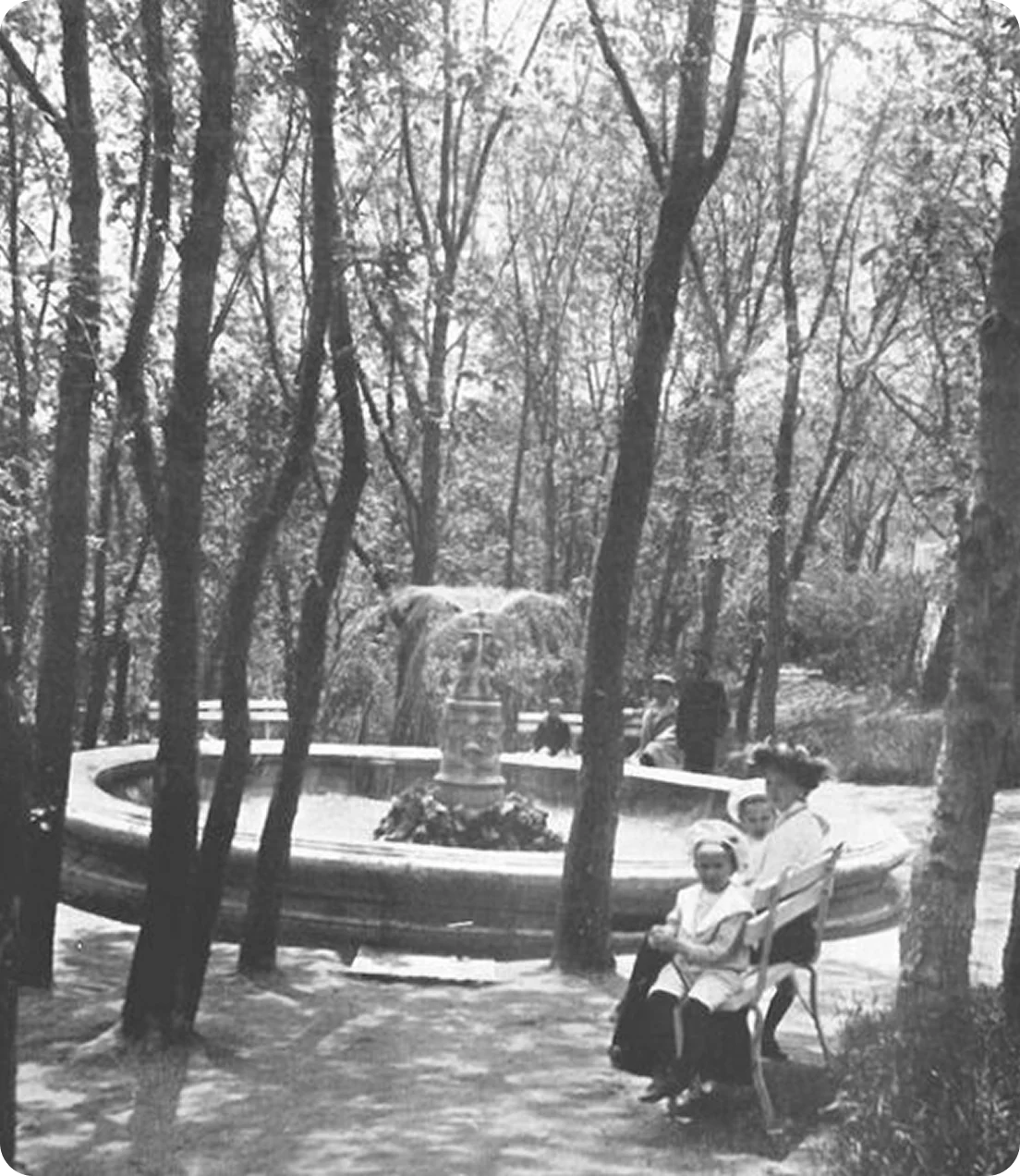 Историческая фотография Курортного парка в Ессентуках